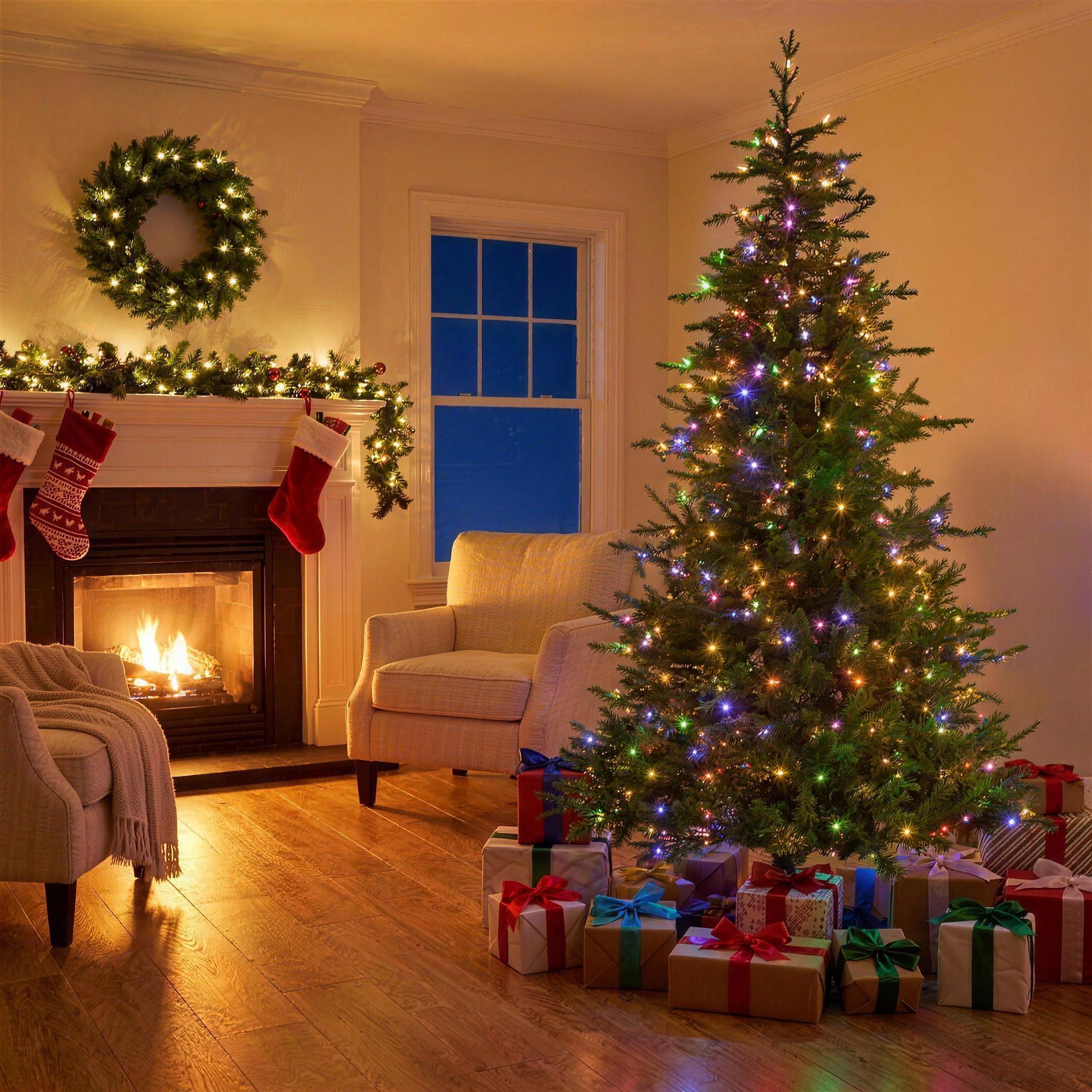 Christmas Tree Pre Lit 2.3m single