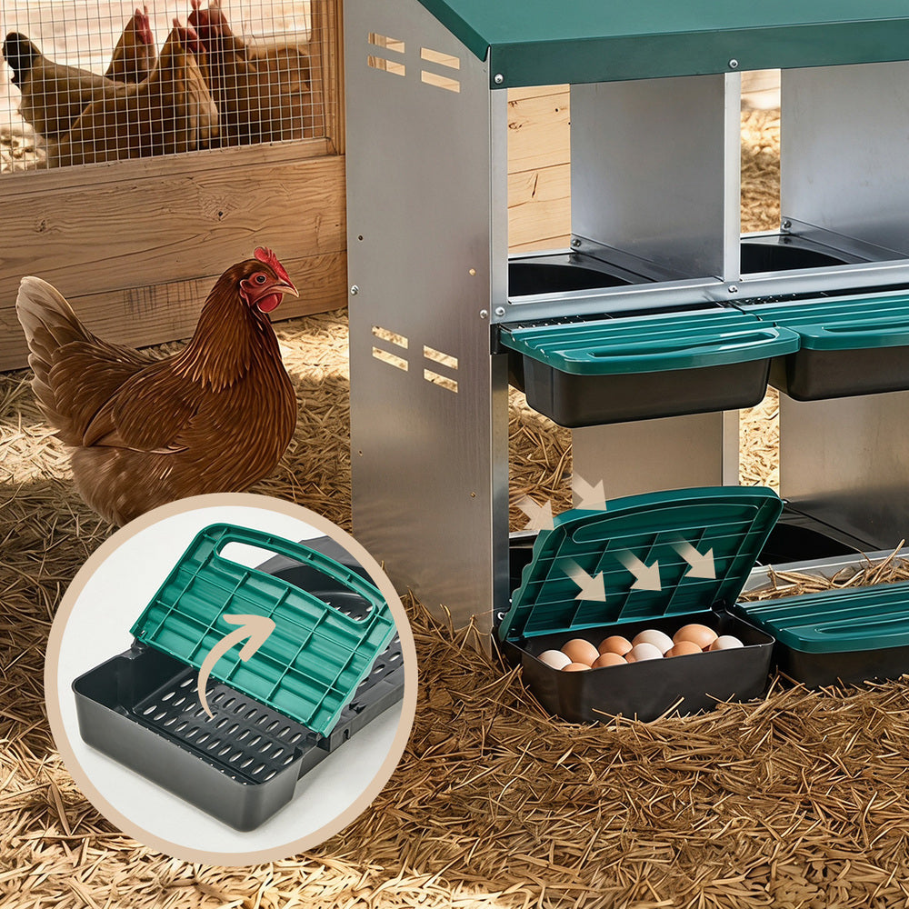 Chicken Nesting Box 6 Holes 80x51x79cm