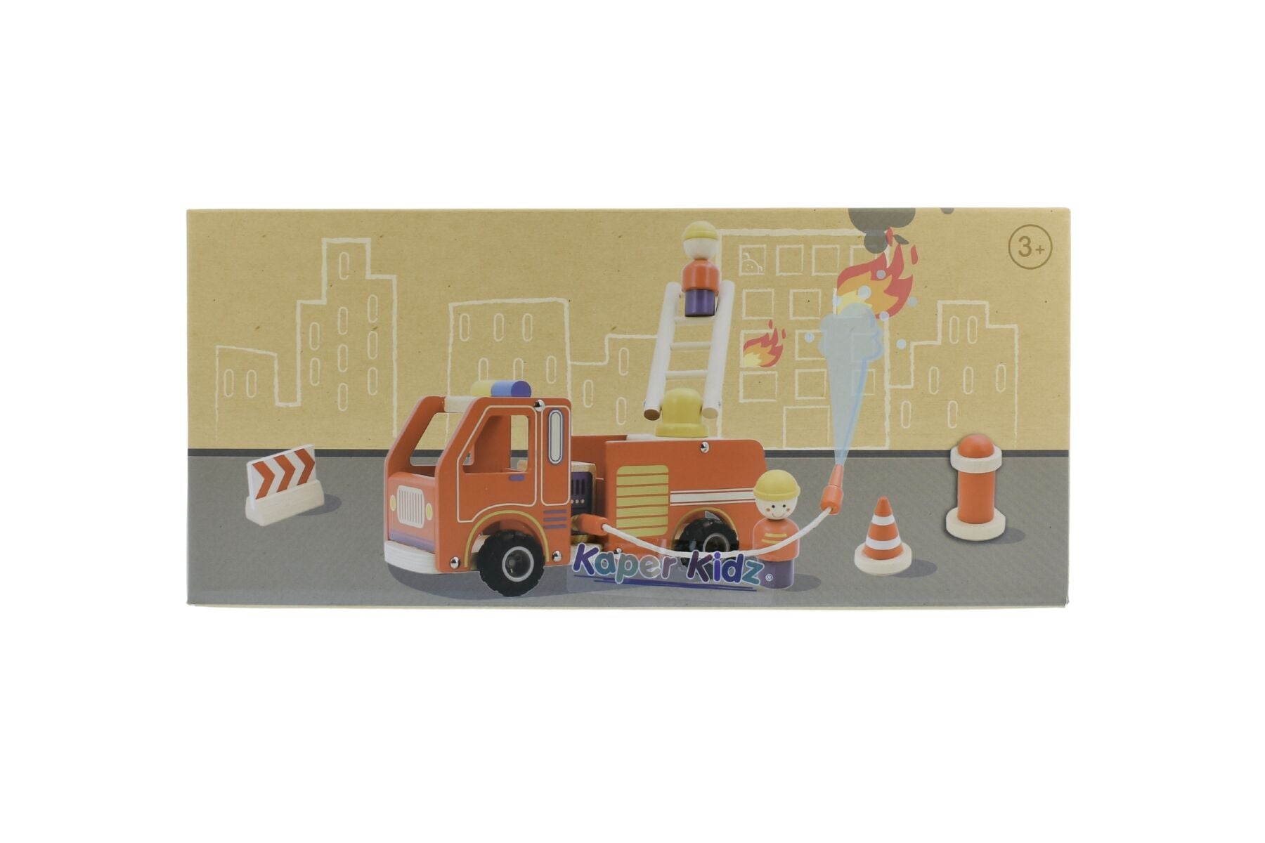 Wooden Fire Engine Playset