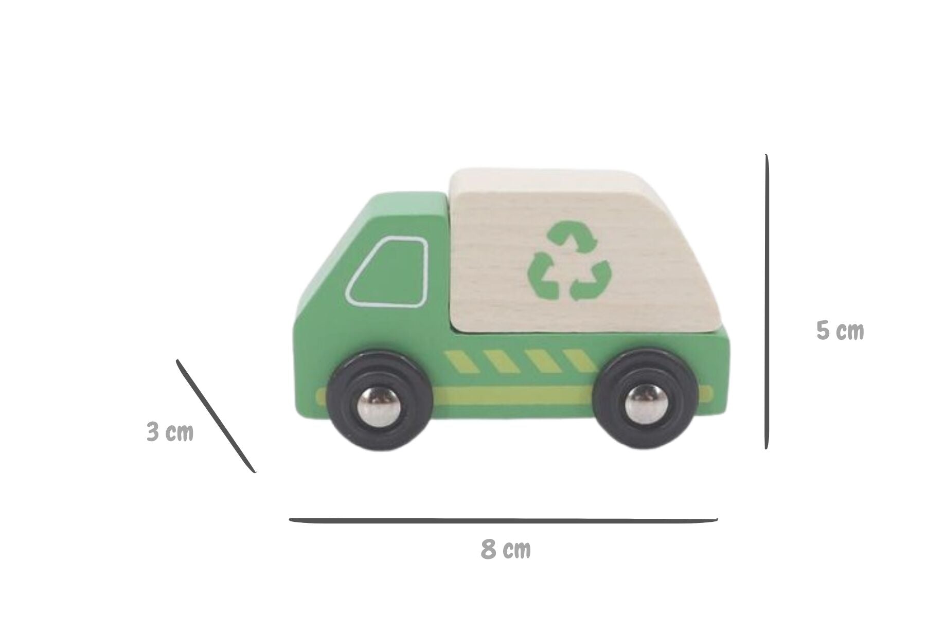 Wooden Transportation Set Cream