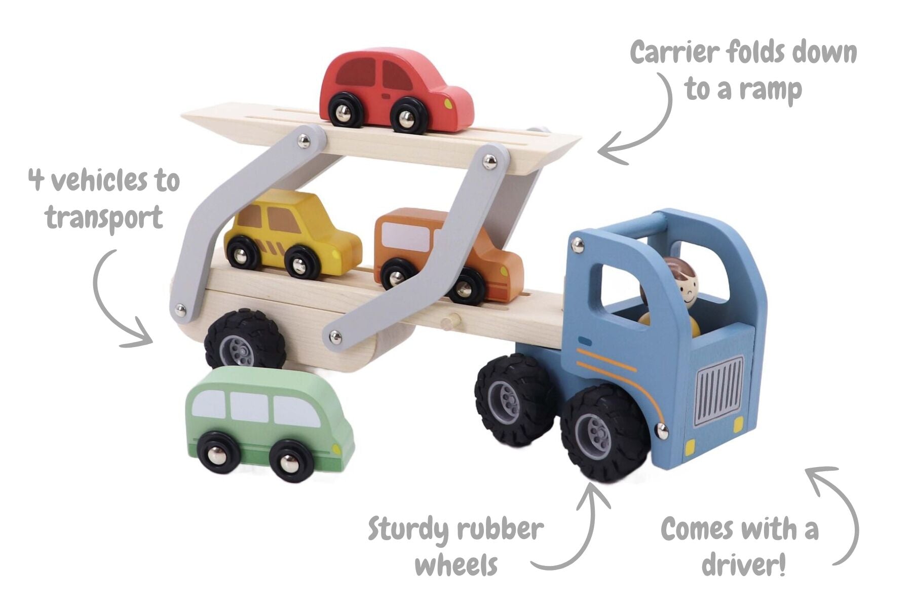 Wooden Car Carrier Truck