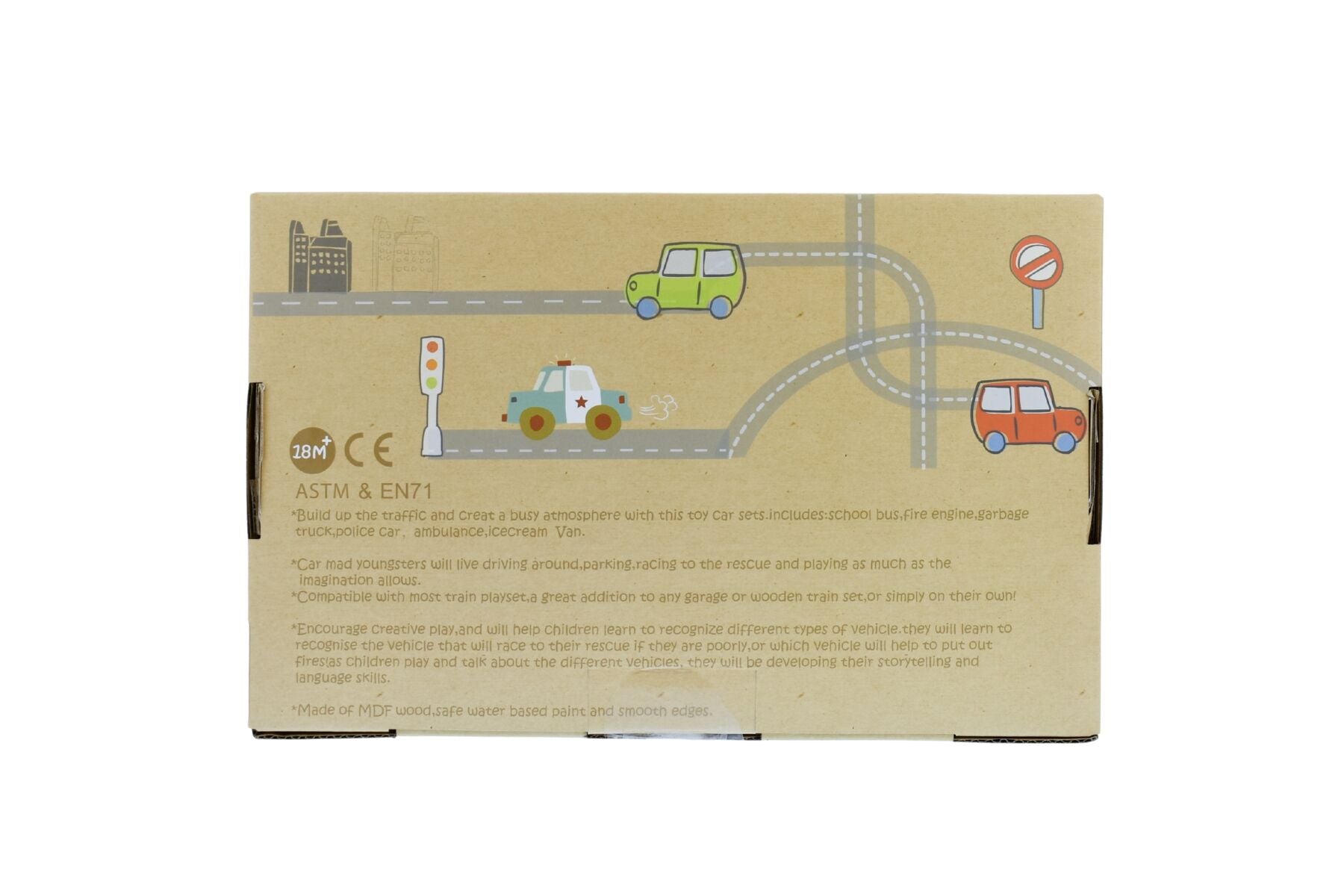 Wooden Vehicle Set Collection