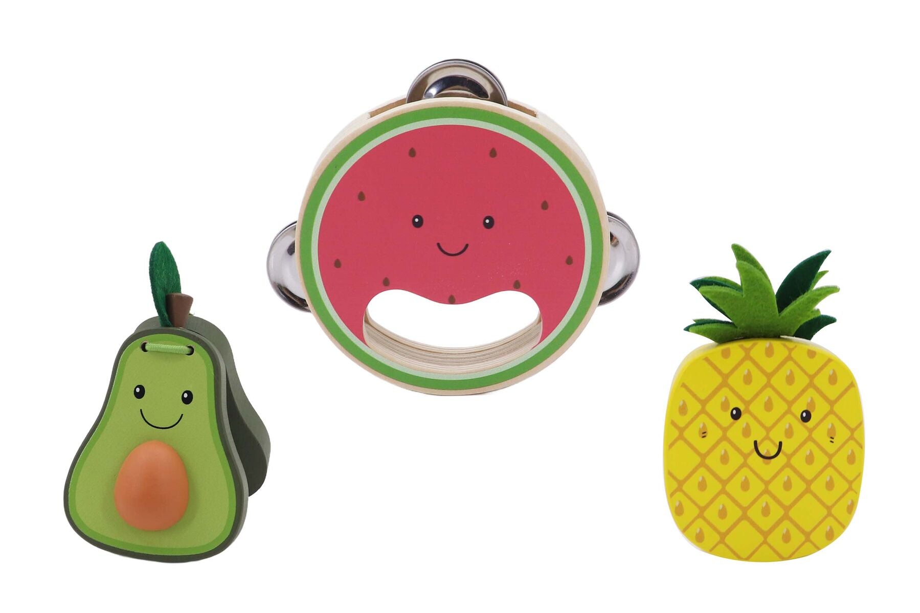 Wooden Musical Fruit Set 10.5x2x10.5cm