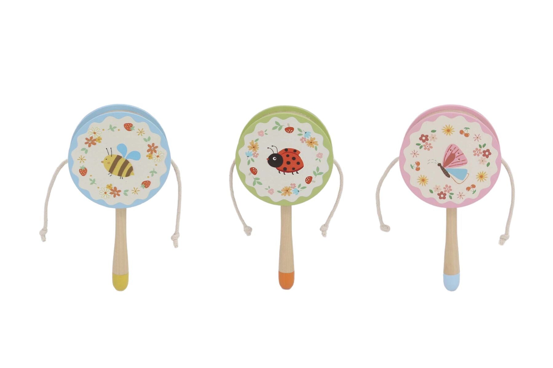Twist Drum Set Wooden Musical Toy 18x9x1cm