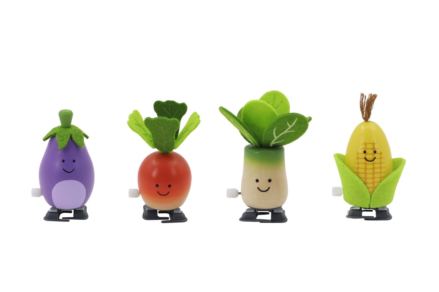 Wooden Wind Up Toy Set 5x5x85cm