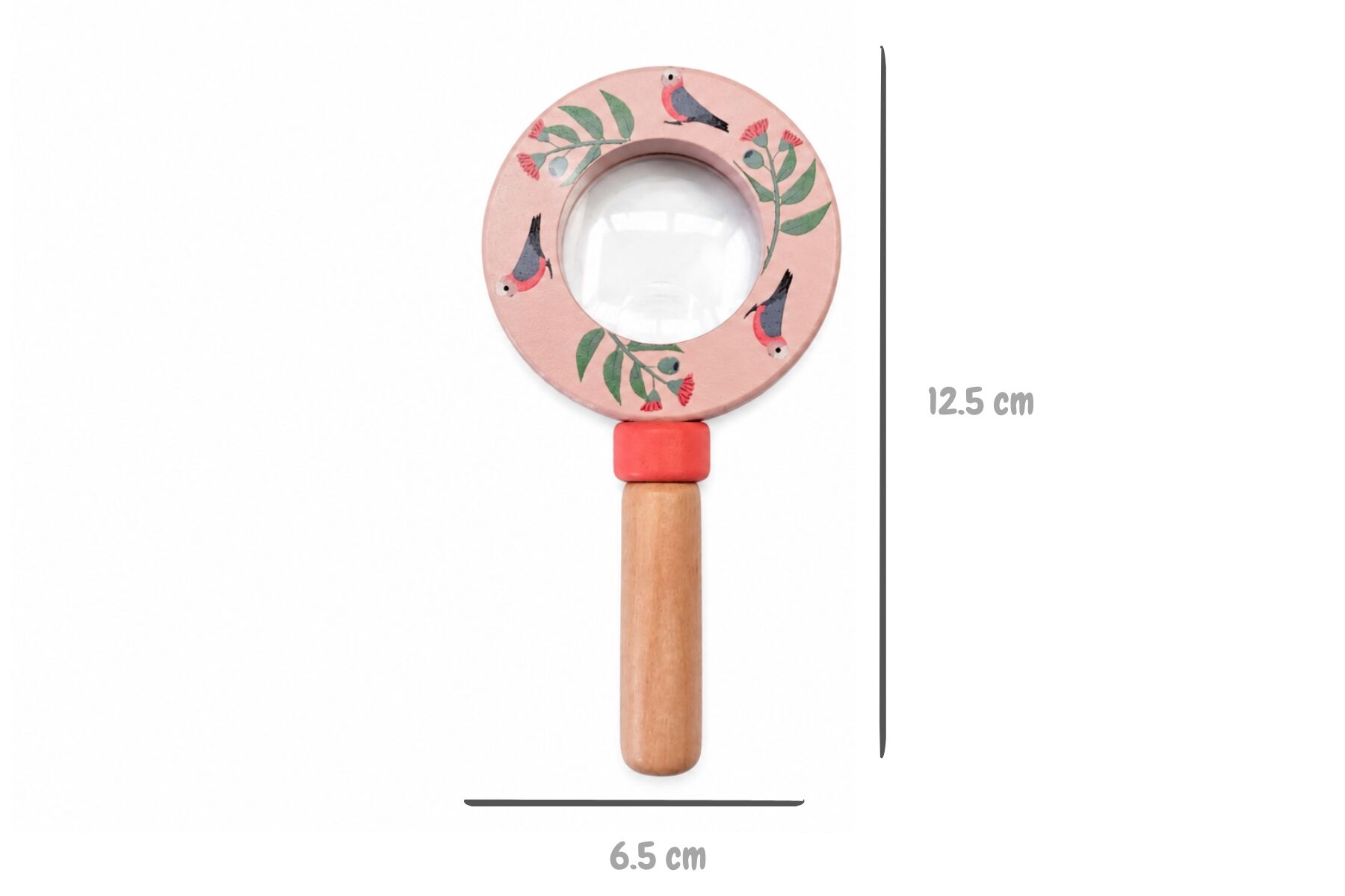 Wildlife Magnifying Glass Set Natural 6x1.3x12cm