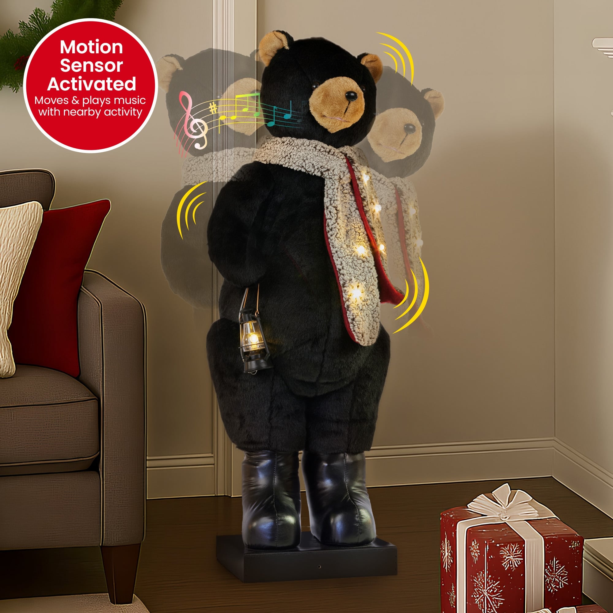 Animated Musical Bear Decoration