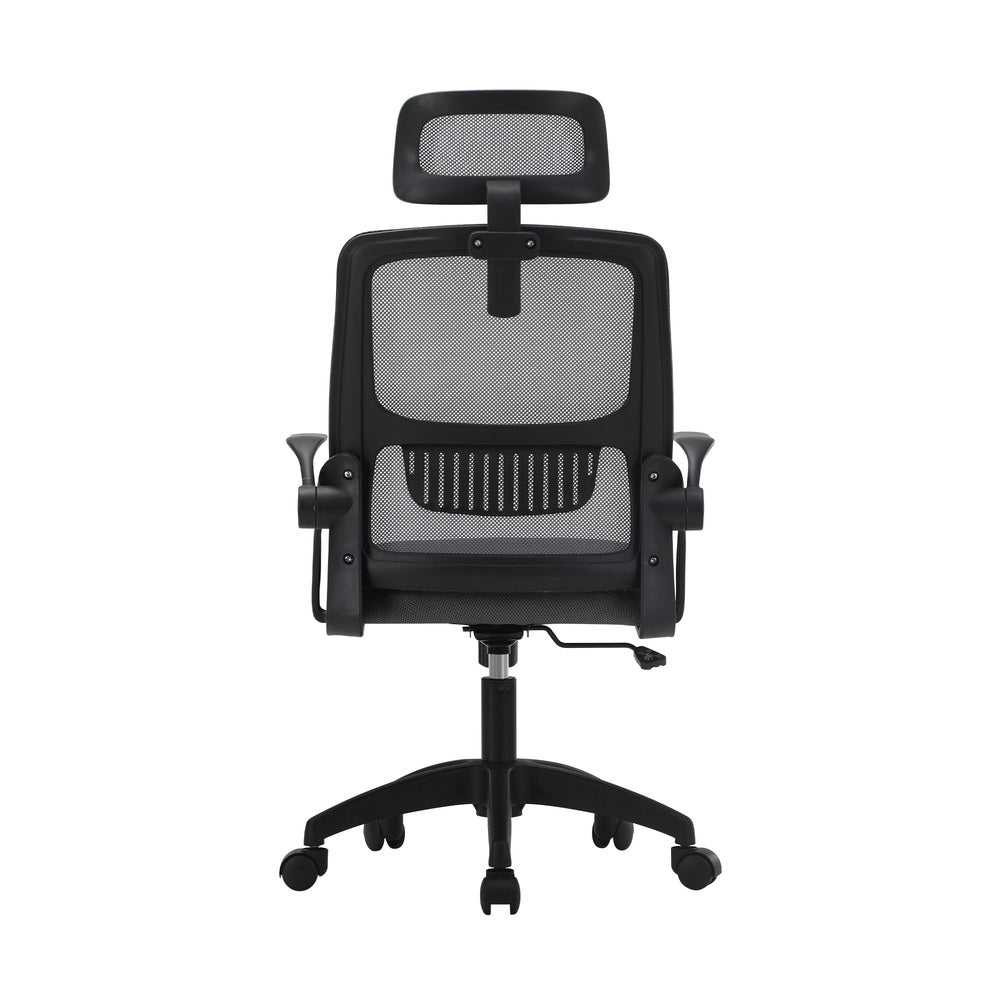 Ergonomic Office Chair Back Support Dark Grey&White