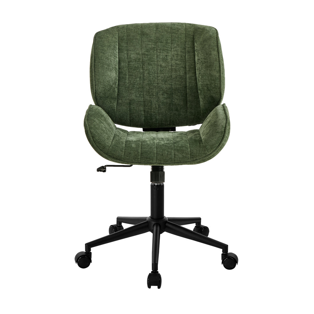 Armless Office Chair Mid Back Swivel Green | Simpledeals