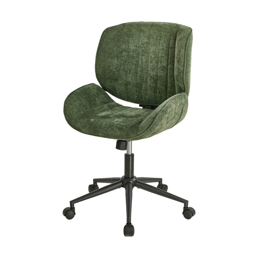 Armless Office Chair Mid Back Swivel Green | Simpledeals