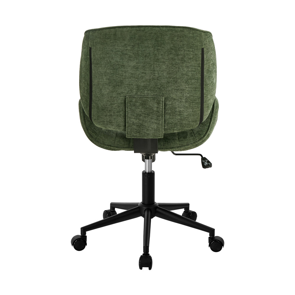 Armless Office Chair Mid Back Swivel Green | Simpledeals