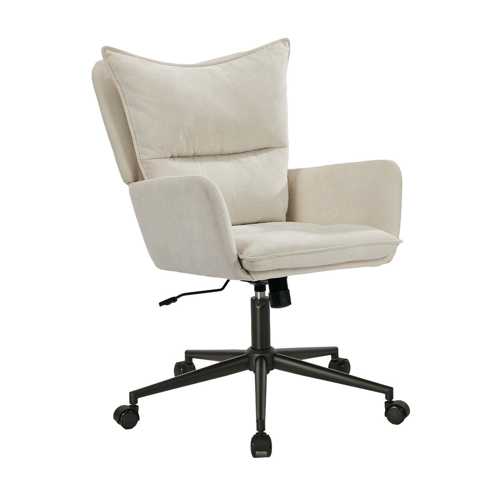 Beige office chair, side view