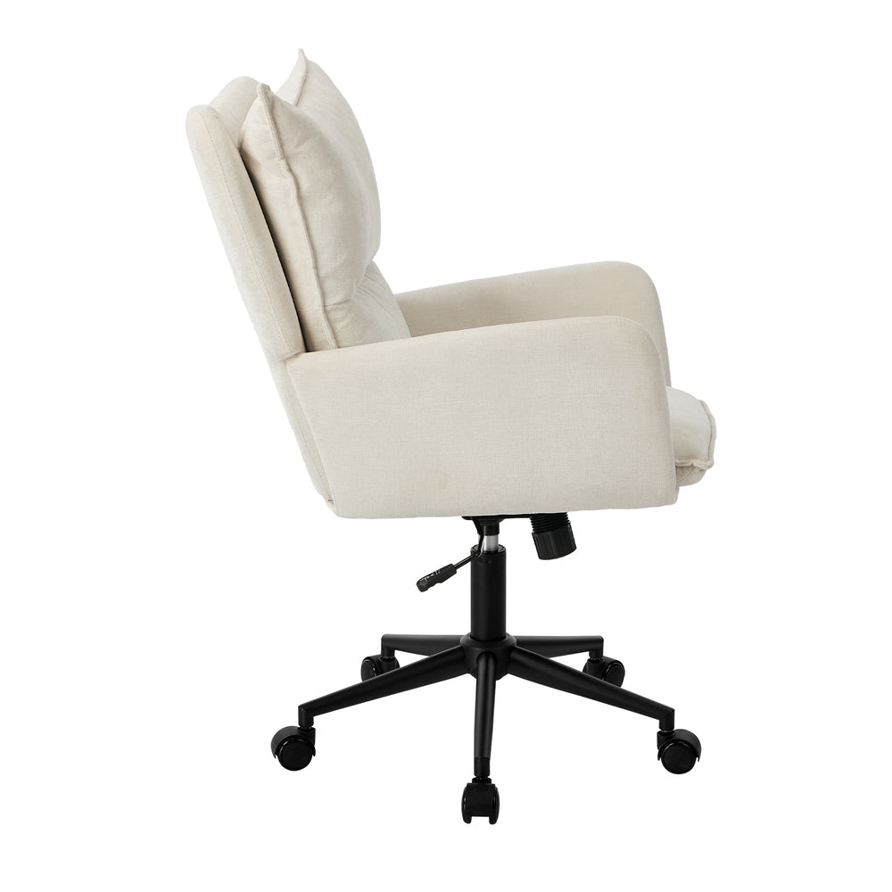 Beige office chair, rear view