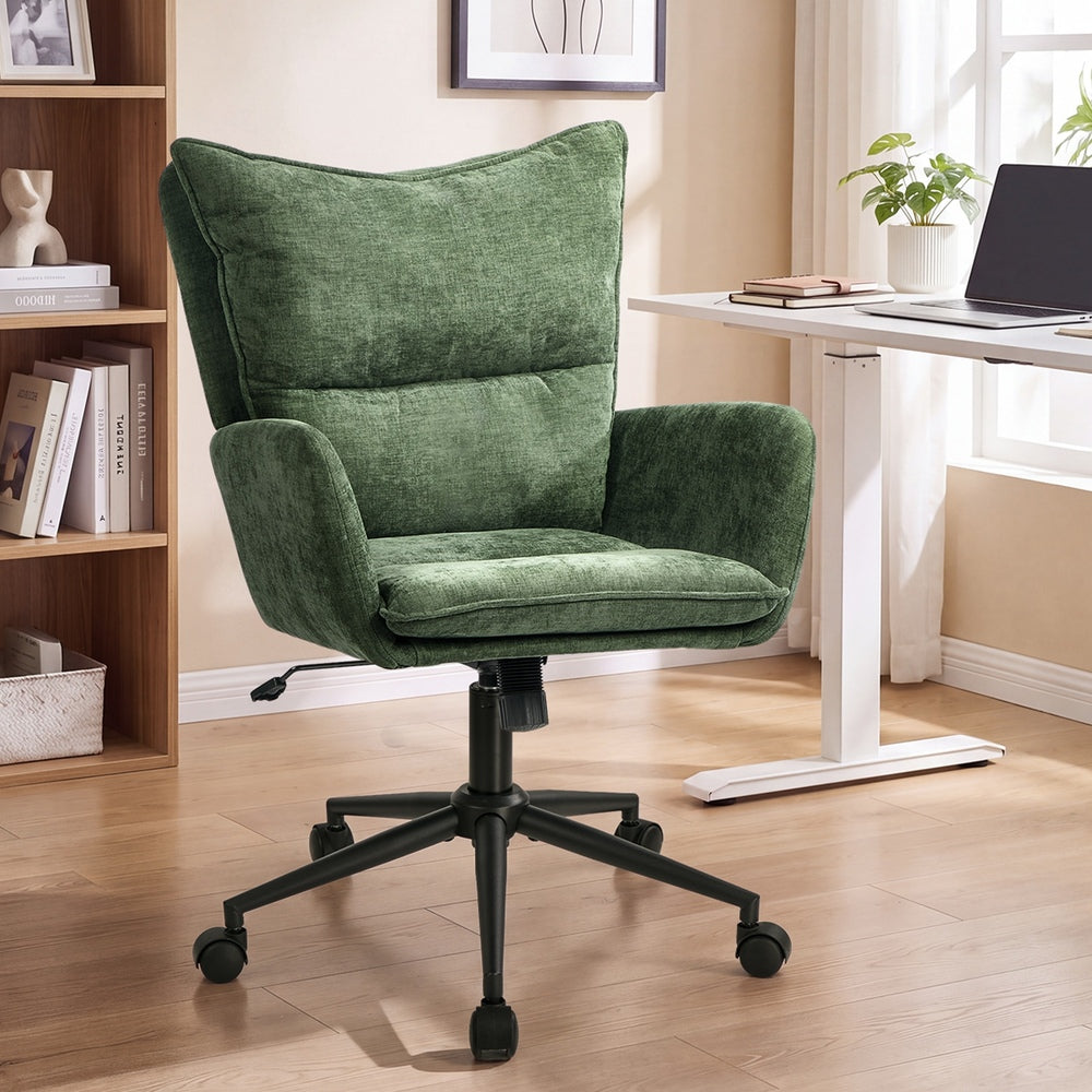 Office Chair Wide Seat Green