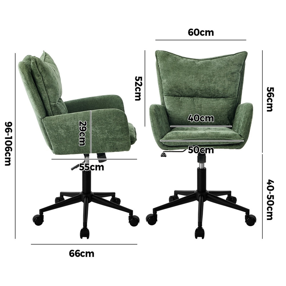 Office Chair Wide Seat Green
