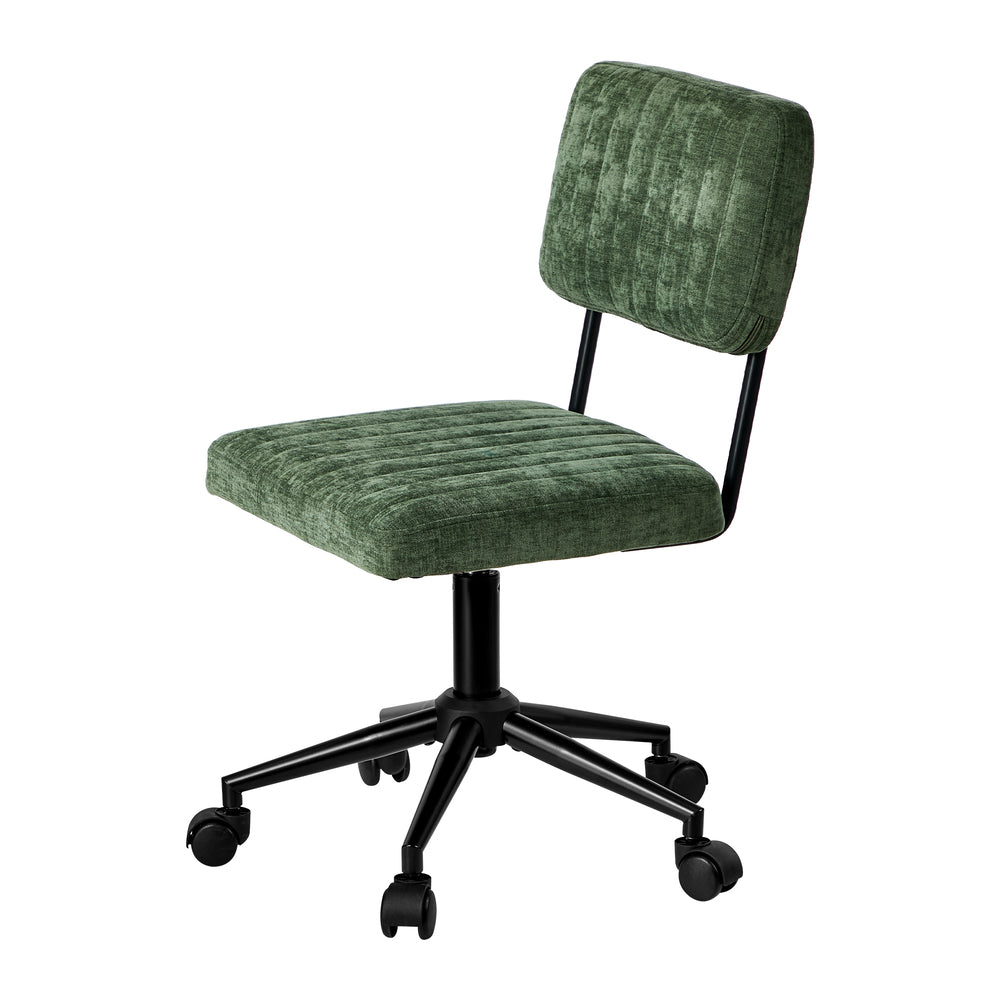Mid Back Armless Office Chair Swivel Green | Simpledeals
