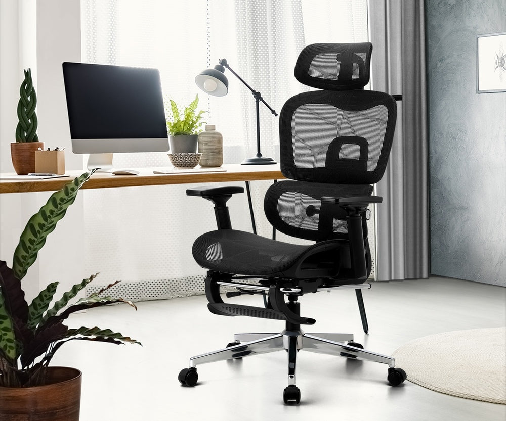Ergonomic Office Chair Mesh Executive Seat Black/Grey/White
