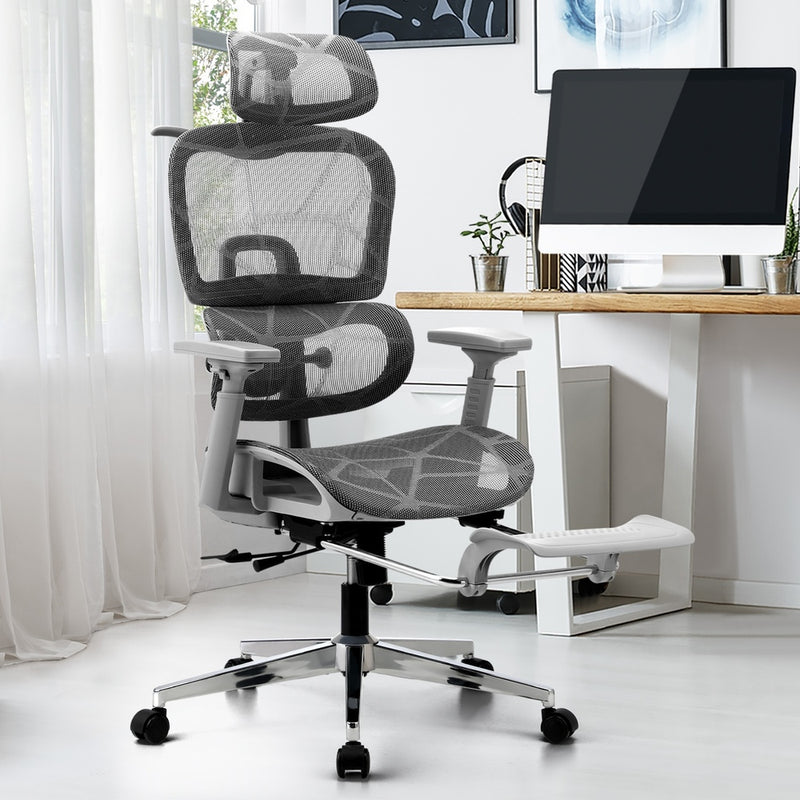 Ergonomic Office Chair Mesh Executive Seat Black/Grey/White - Black colour