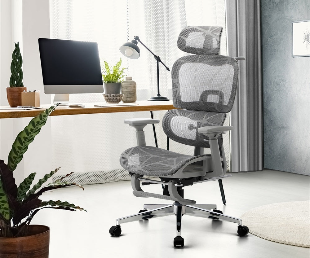 Ergonomic Office Chair Mesh Executive Seat Black/Grey/White