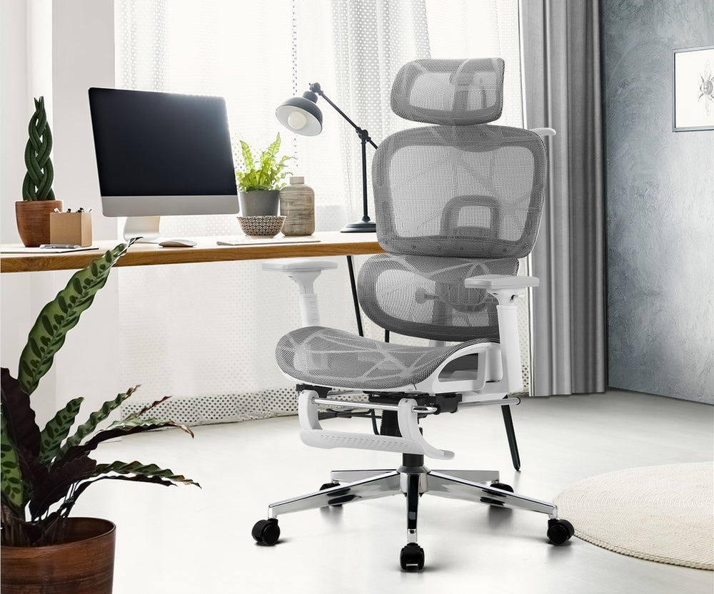 Ergonomic Office Chair Mesh Executive Seat Black/Grey/White