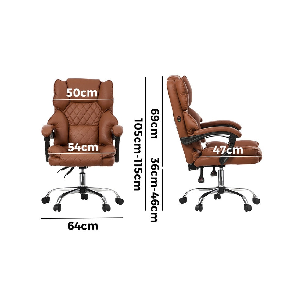 Natural office chair double, detail