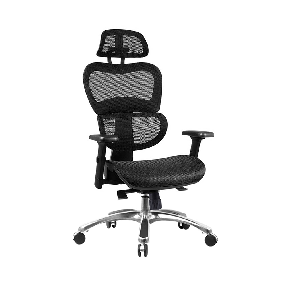 Executive Deluxe Office Mesh Chair Net High Back Home School Gaming Black