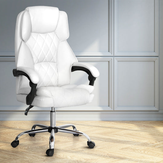 Executive Office Chair Leather Recliner Espresso, Office & Desk Chairs