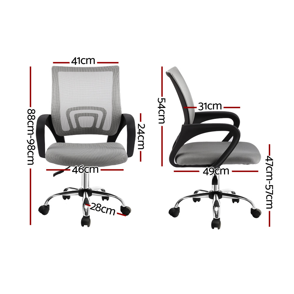 Office Chair Gaming Chair Computer Mesh Chairs Executive Mid Back Grey