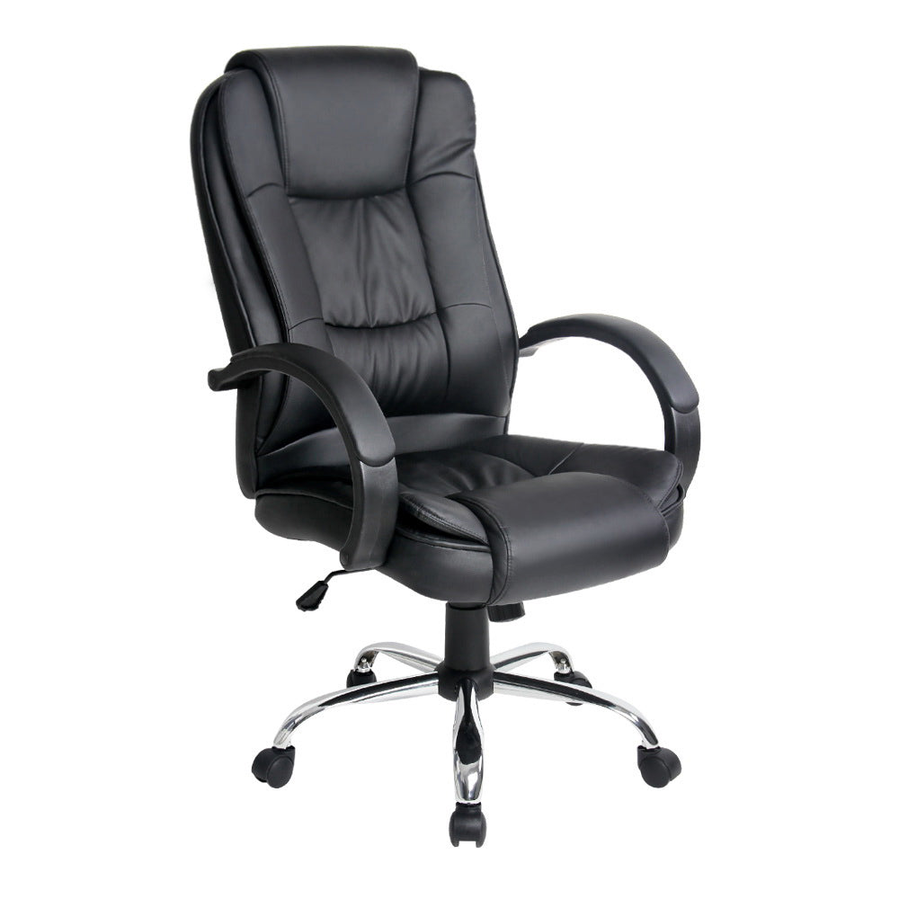 Executive Office Chair Black Leather Tilt Adjustable Swivel Desk Seat