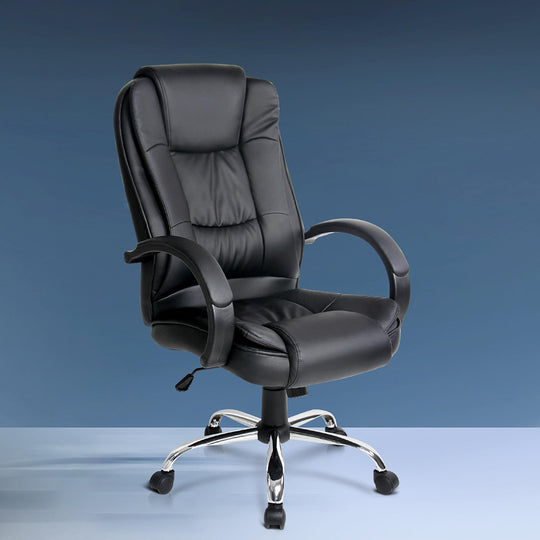 Executive PU Leather Office Chair Computer Desk | PayPal