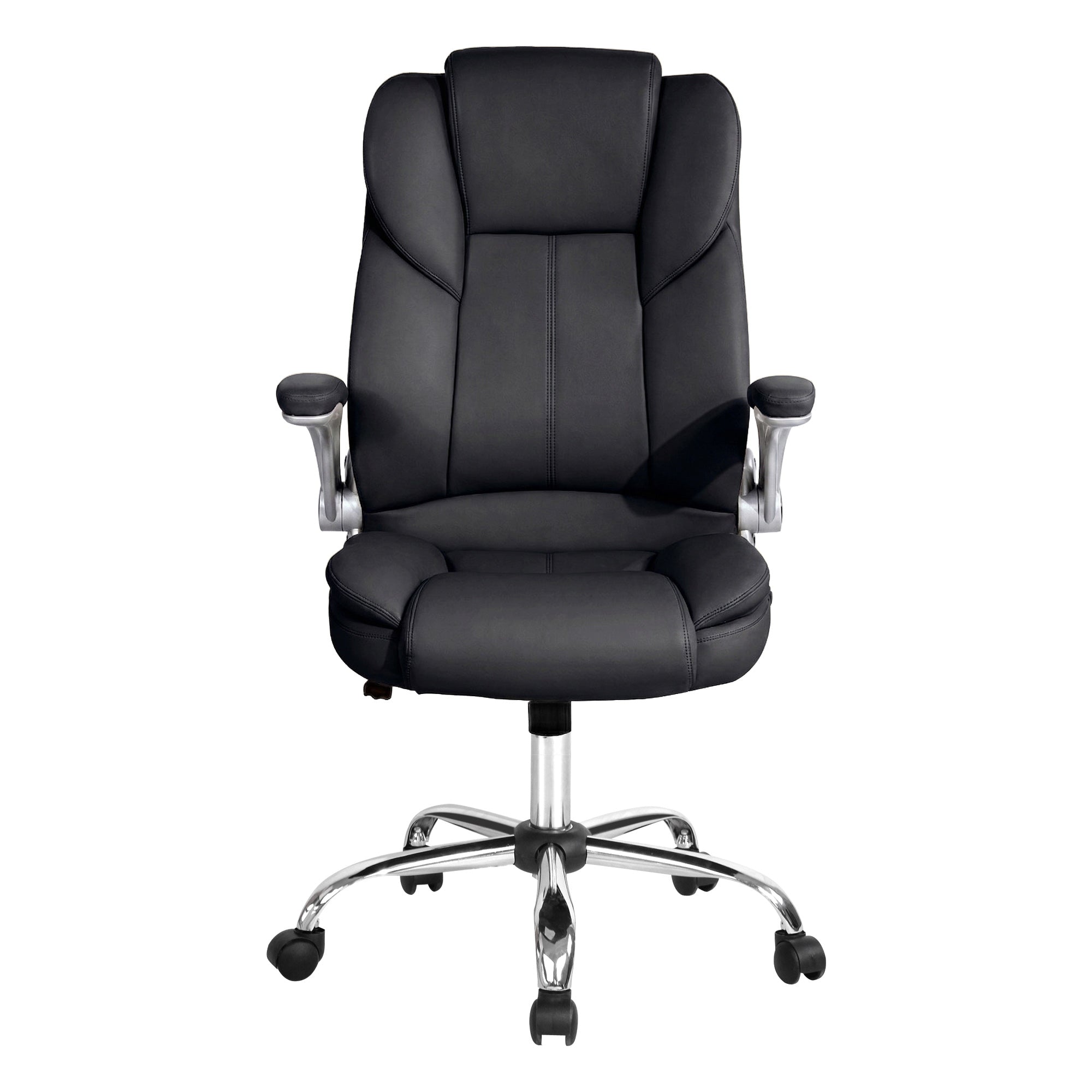 Executive Office Chair Leather Tilt Black