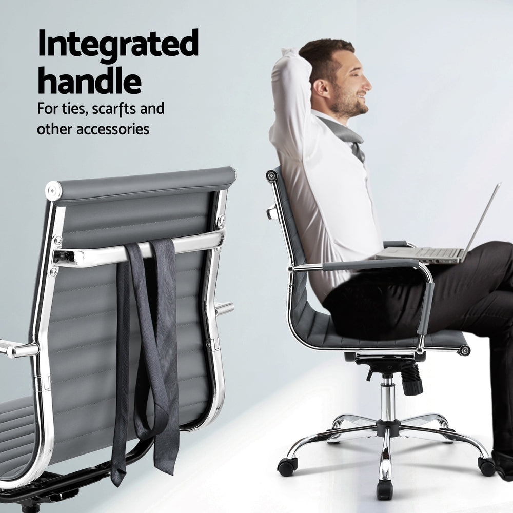 Office Chair Conference Chairs PU Leather Mid Back