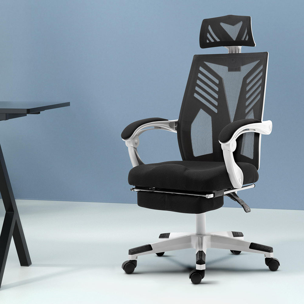 Gaming Office Chair Computer Desk Chair Home Work Recliner White