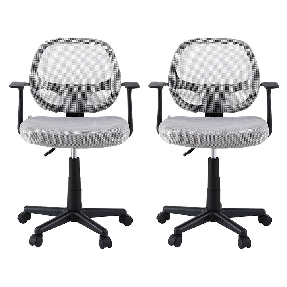 2x Mesh Office Chair Computer Desk Work Study Mid Back