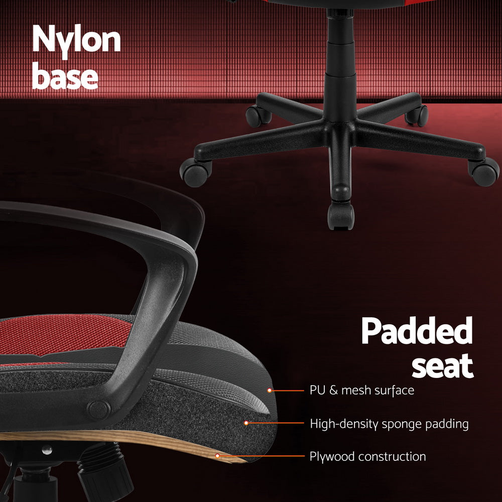 Gaming Office Chair Computer Chairs Grey/Purple/Red
