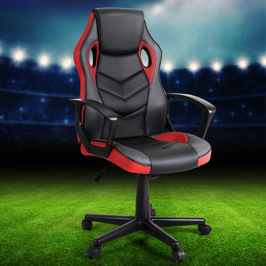 Gaming Office Chair Computer Chairs Grey/Purple/Red, Grey colour