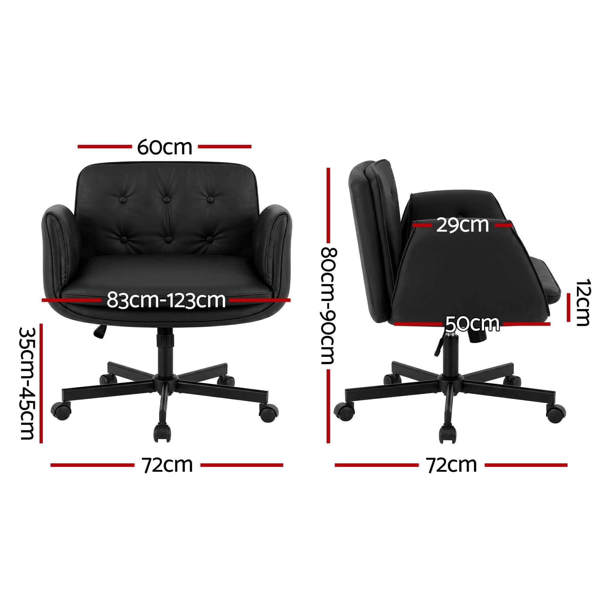 Criss Cross Office Chair Wheels Armrests | Simpledeals