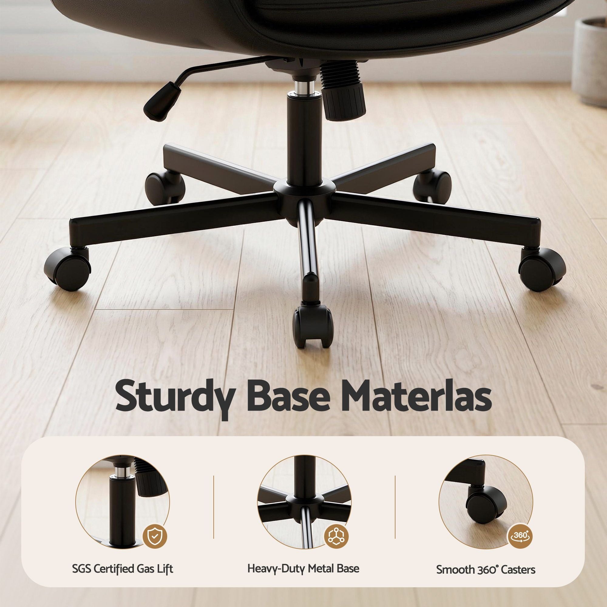 Criss Cross Office Chair Wheels Armrests | Simpledeals