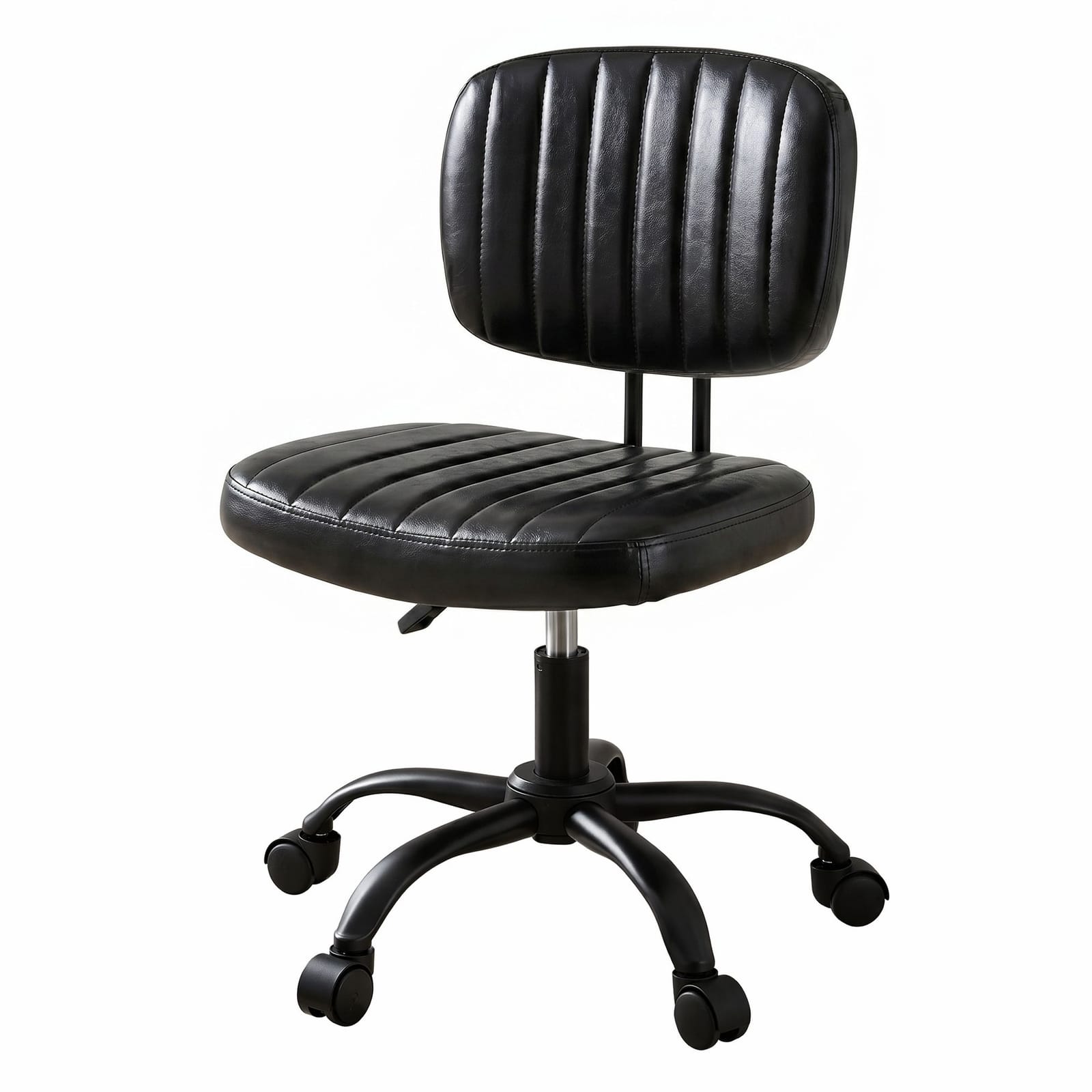Black office chair 54x54x79cm, side view