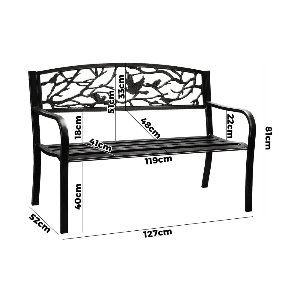 Relax in Style: Outdoor Chair Furniture with Bird Pattern Patio