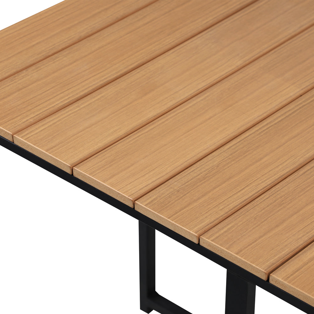 4 Seater Outdoor Dining Set with Sintered Stone Table for Garden Balcony