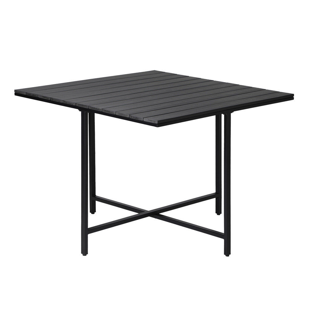 Outdoor Dining Set Black 100x100x74cm