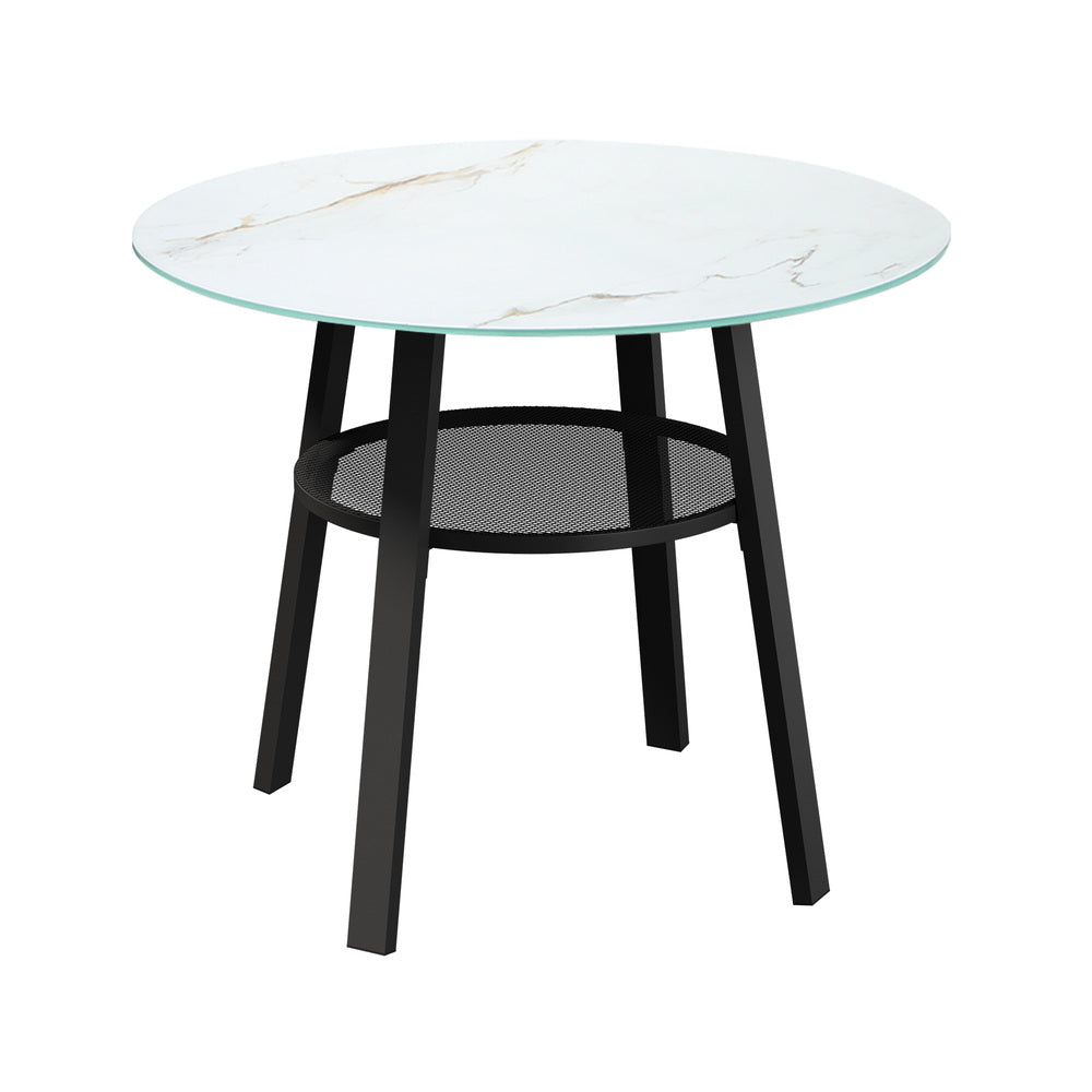 Outdoor Dining Set 3PC/5Pc Lounge Setting Table Storage Shelf
