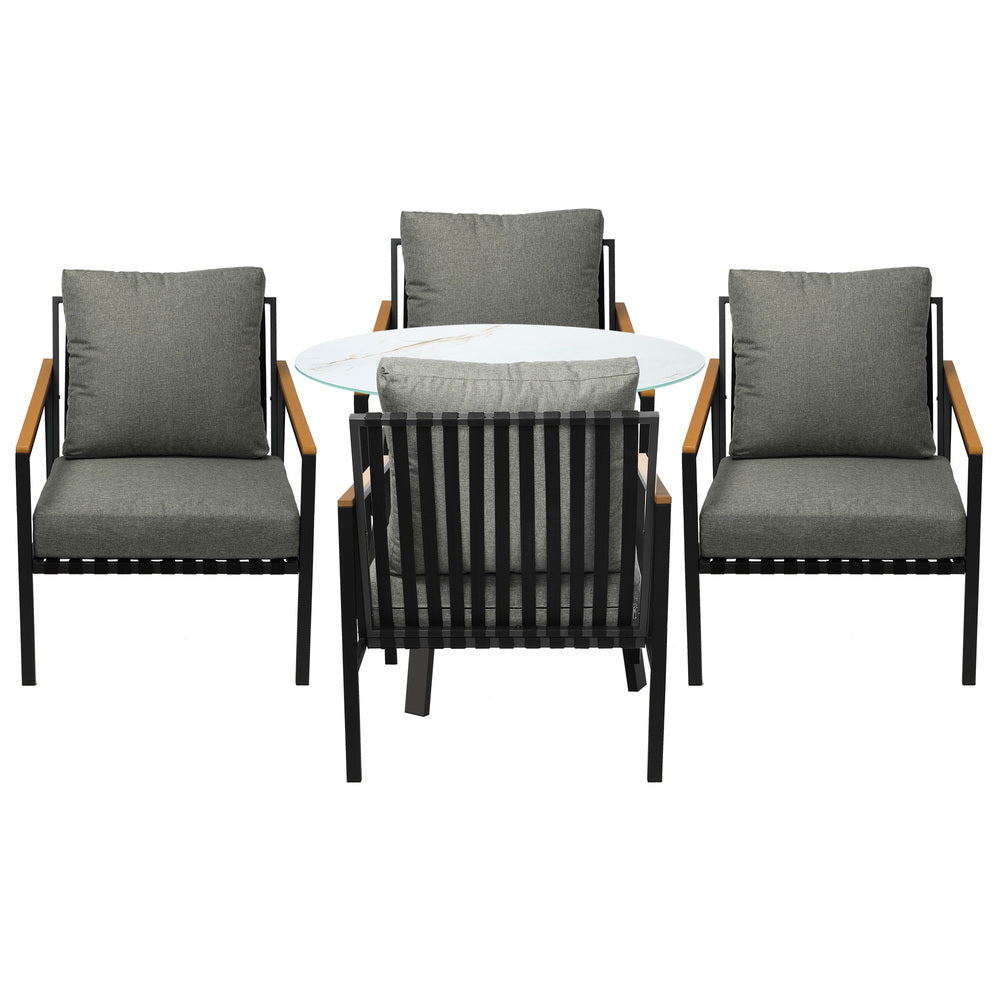 3PCS/5PCS Outdoor Dining Setting Patio Bistro Set
