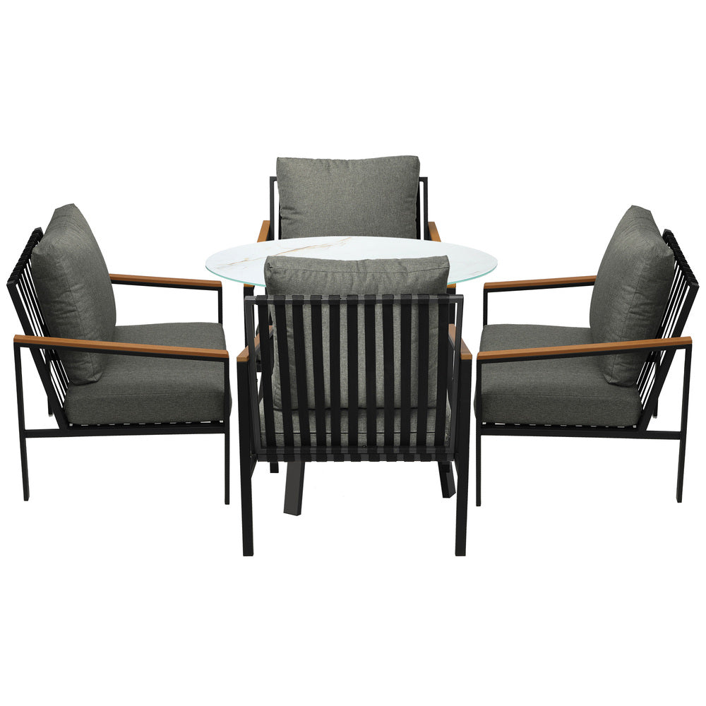 3PCS/5PCS Outdoor Dining Setting Patio Bistro Set