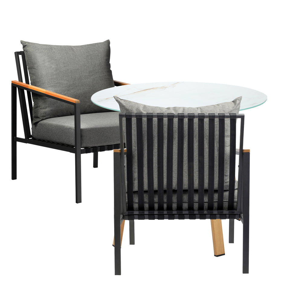 Outdoor Dining Setting Table Sofa Chairs 3PCS/5PCS