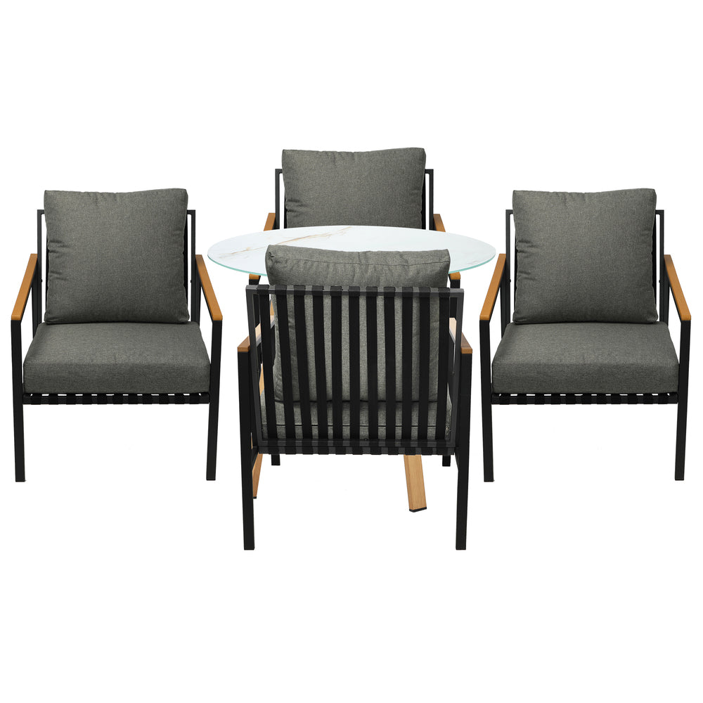 3PCS/5PCS Outdoor Dining Setting Patio Bistro Set
