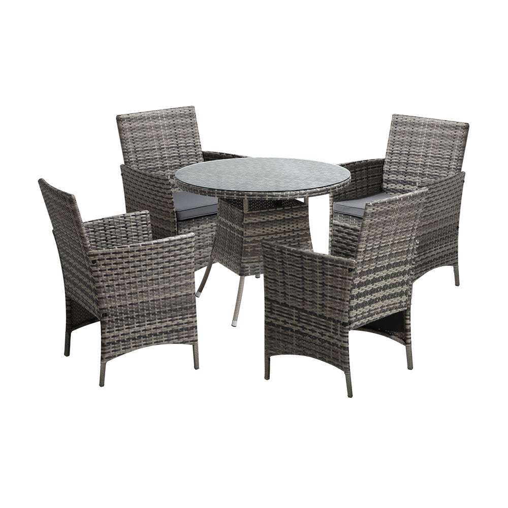Outdoor Dining Set Table & Chairs Patio Lounge