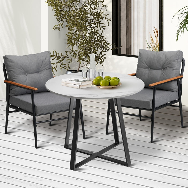 Outdoor Dining Set 3PCS/5PCS Garden Lounge Setting with Outdoor Dining Set