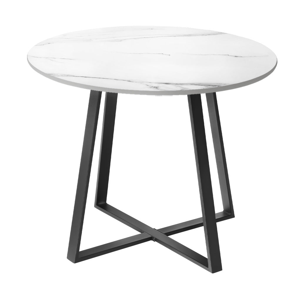 3 Piece Outdoor Dining Setting Sintered Stone Table Patio Furniture Set